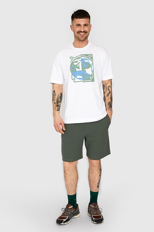 Oversized short sleeve T-shirt 11 | WHITE | Audimas