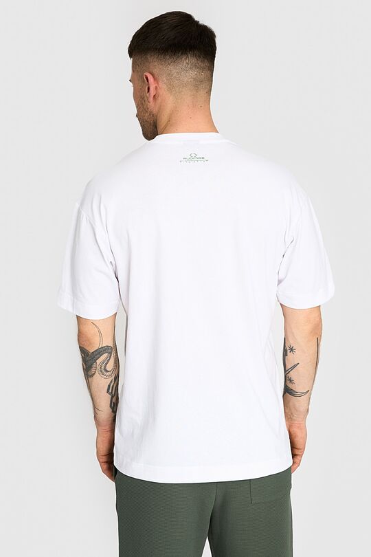 Oversized short sleeve T-shirt 5 | WHITE | Audimas