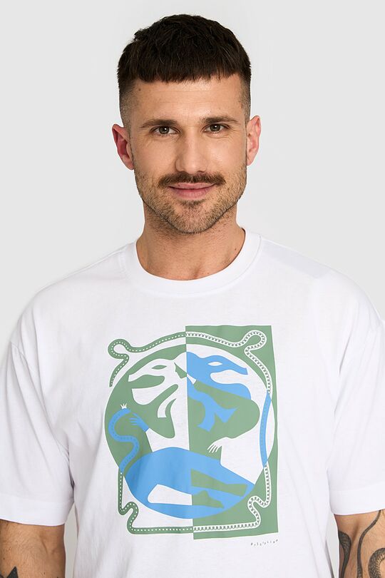 Oversized short sleeve T-shirt 7 | WHITE | Audimas