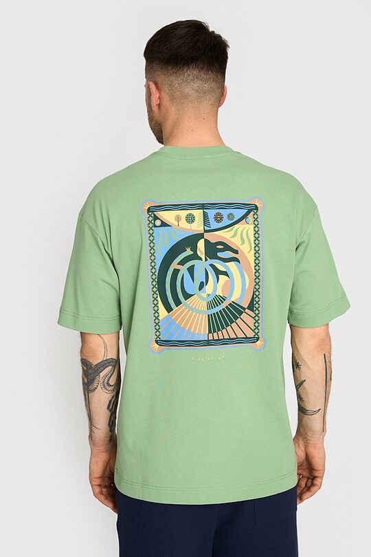 Oversized short sleeve T-shirt 5 | GREEN | Audimas