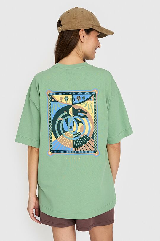 Oversized short sleeve T-shirt 4 | GREEN | Audimas
