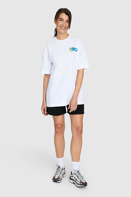 Oversized short sleeve T-shirt 9 | WHITE | Audimas
