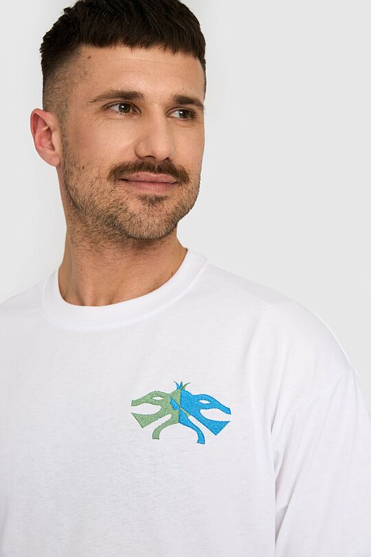 Oversized short sleeve T-shirt 7 | WHITE | Audimas
