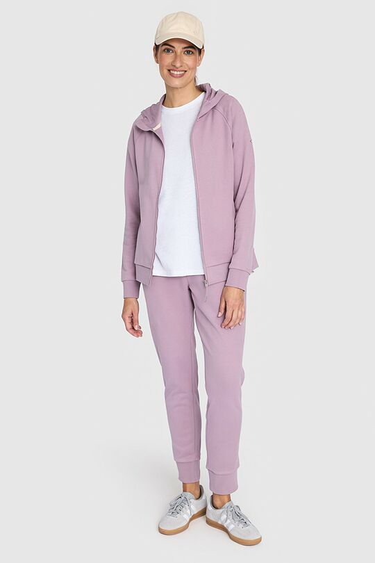 Soft full-zip cotton hoodie 5 | PINK | Audimas