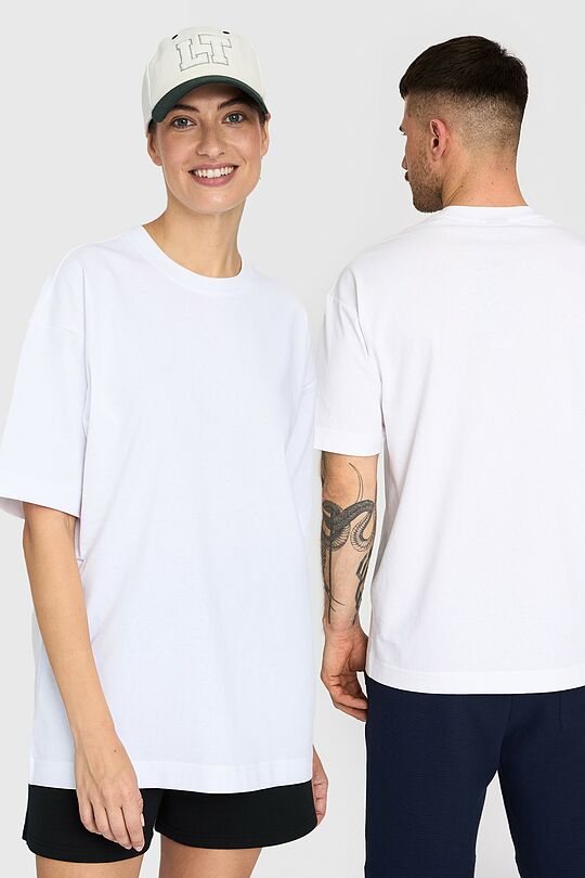 Oversized short sleeve T-shirt 1 | WHITE | Audimas