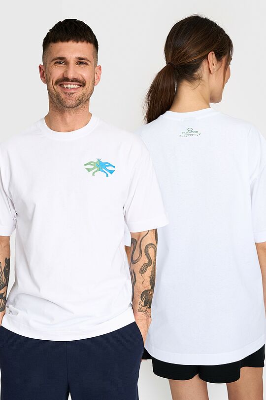 Oversized short sleeve T-shirt 1 | WHITE | Audimas