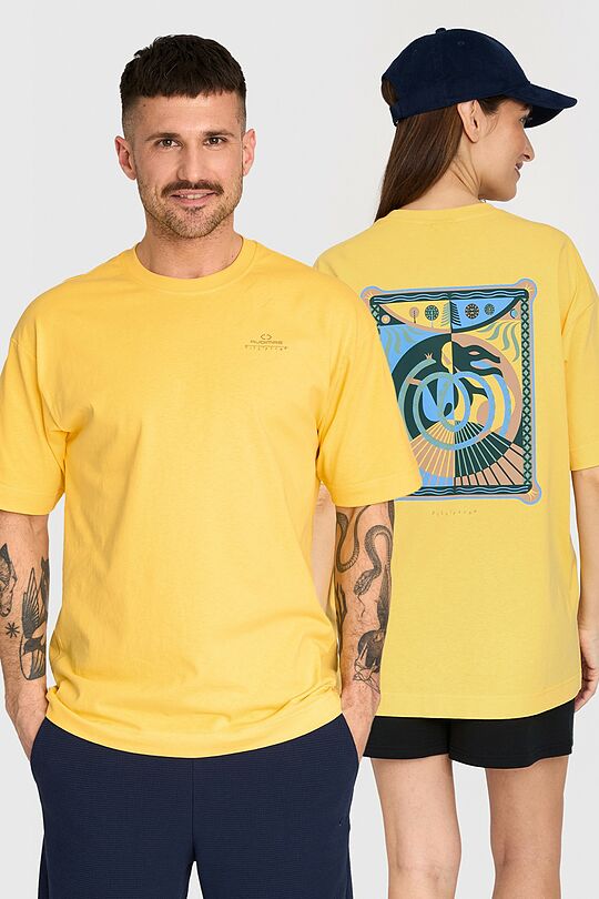 Oversized short sleeve T-shirt 1 | YELLOW | Audimas