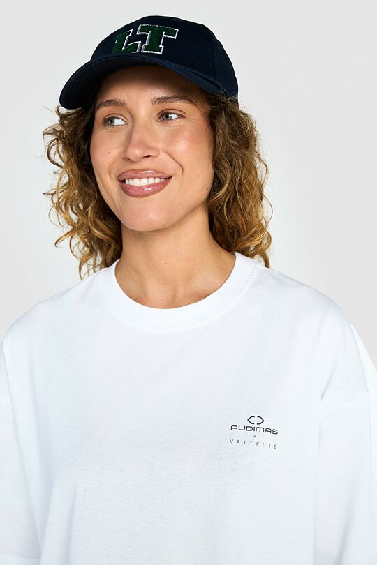 Short sleeves cotton T-shirt EGLĖ AND THE GRASS SNAKE 8 | WHITE | Audimas