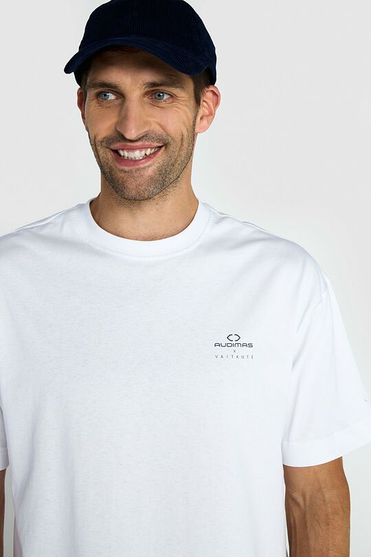 Short sleeves cotton T-shirt EGLĖ AND THE GRASS SNAKE 9 | WHITE | Audimas