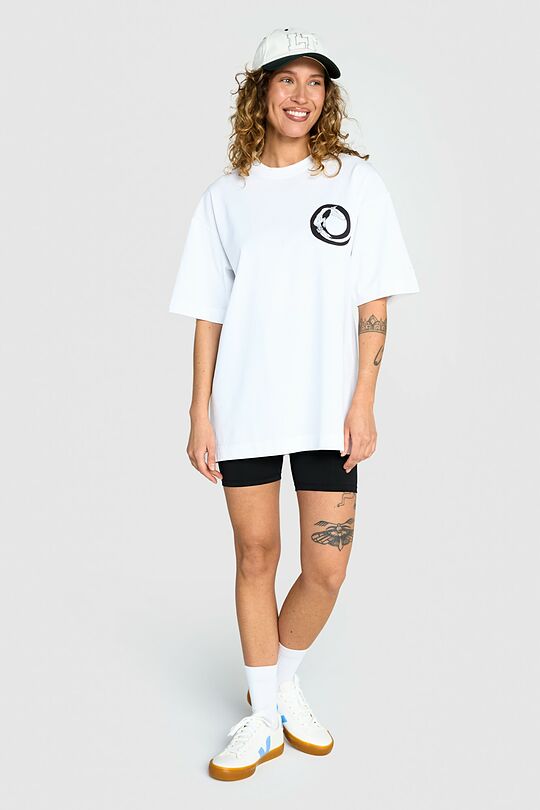 Short sleeves cotton T-shirt NATURE'S CONNECTION 11 | WHITE | Audimas