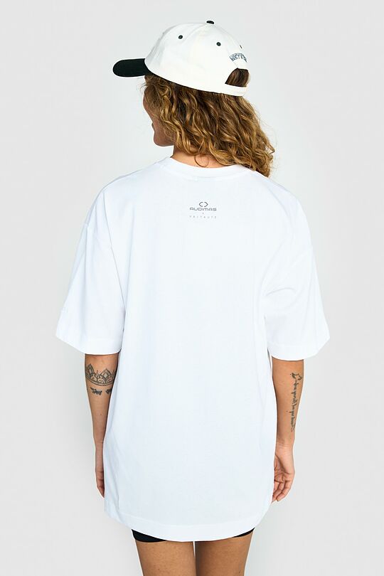 Short sleeves cotton T-shirt NATURE'S CONNECTION 5 | WHITE | Audimas