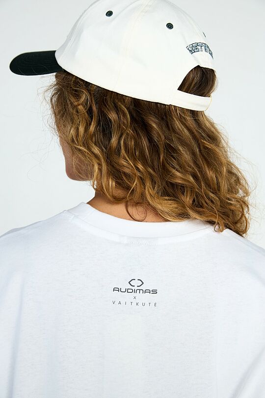 Short sleeves cotton T-shirt NATURE'S CONNECTION 6 | WHITE | Audimas