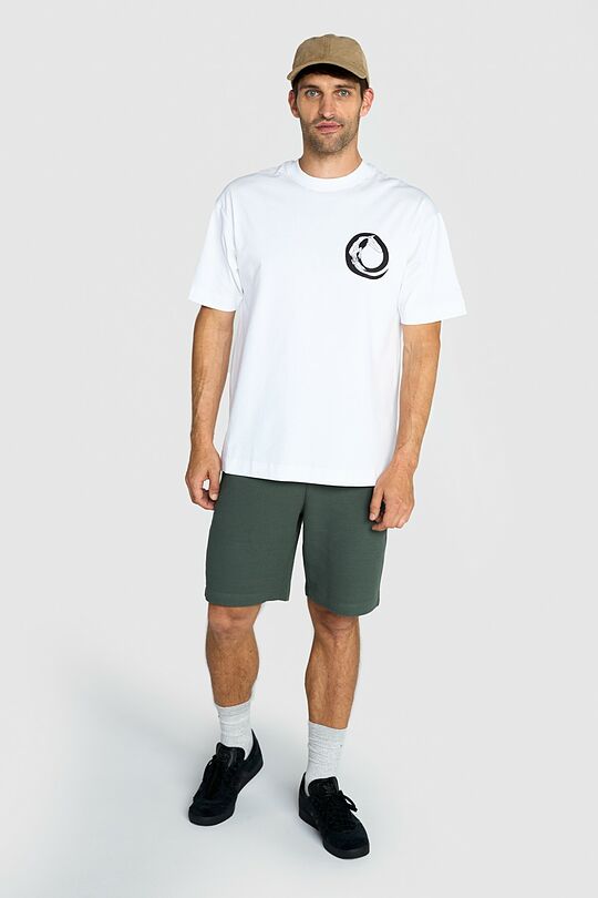 Short sleeves cotton T-shirt NATURE'S CONNECTION 12 | WHITE | Audimas