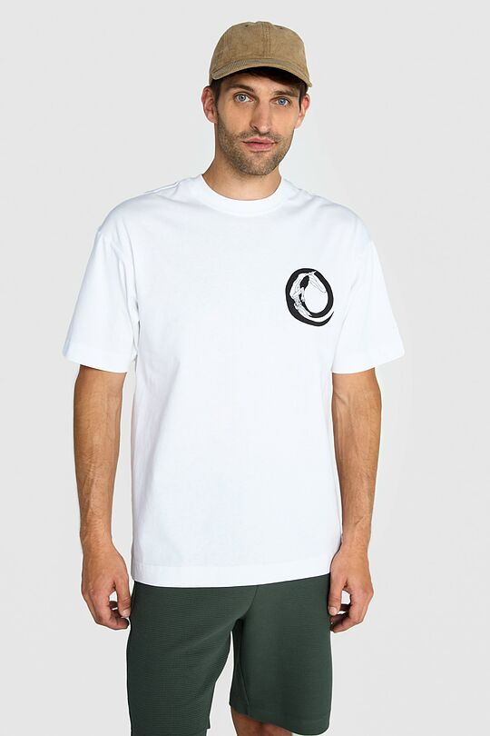 Short sleeves cotton T-shirt NATURE'S CONNECTION 3 | WHITE | Audimas