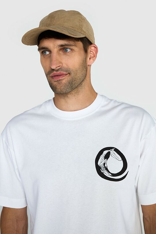 Short sleeves cotton T-shirt NATURE'S CONNECTION 9 | WHITE | Audimas