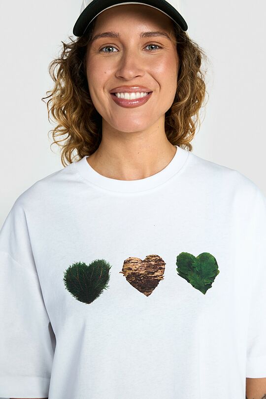 Short sleeves cotton T-shirt UNITY OF NATURE 8 | WHITE | Audimas