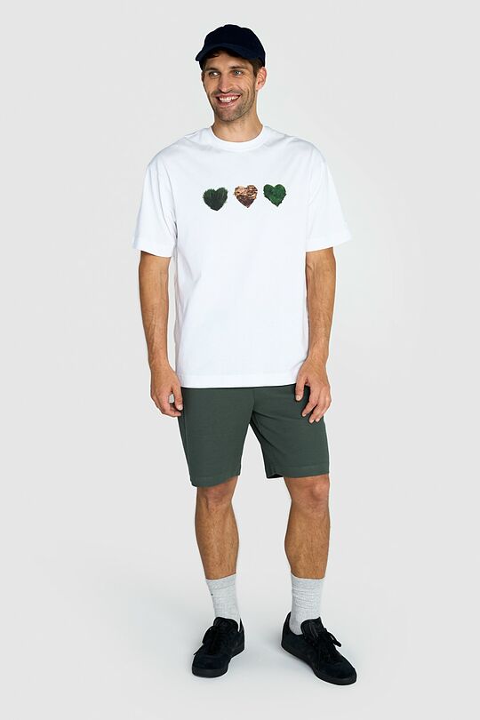 Short sleeves cotton T-shirt UNITY OF NATURE 12 | WHITE | Audimas