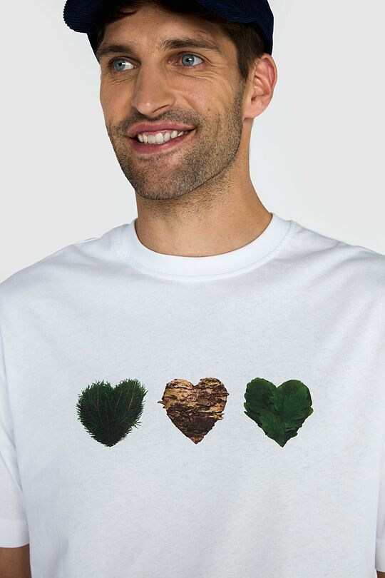 Short sleeves cotton T-shirt UNITY OF NATURE 9 | WHITE | Audimas