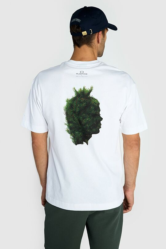 Short sleeves cotton T-shirt  QUEEN OF THE GRASS SNAKES 5 | WHITE | Audimas