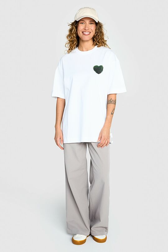 Short sleeves cotton T-shirt  QUEEN OF THE GRASS SNAKES 9 | WHITE | Audimas