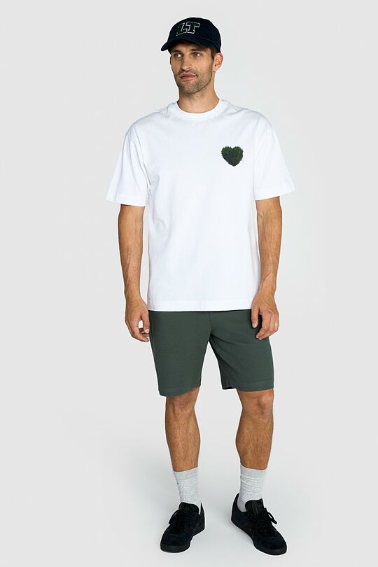 Short sleeves cotton T-shirt  QUEEN OF THE GRASS SNAKES 10 | WHITE | Audimas