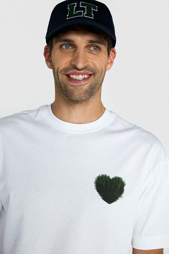 Short sleeves cotton T-shirt  QUEEN OF THE GRASS SNAKES 7 | WHITE | Audimas