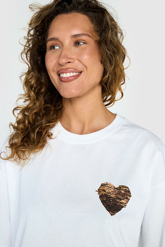 Short sleeves cotton T-shirt THE GRASS SNAKE 6 | WHITE | Audimas