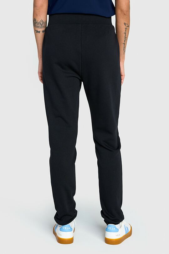 Tapered cotton French terry sweatpants 3 | BLACK | Audimas