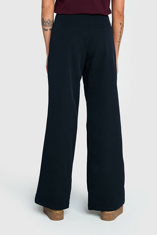 High waisted wide leg pants 3 | Dark blue | Audimas