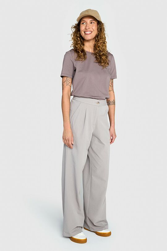 High waisted wide leg pants 1 | Cream | Audimas