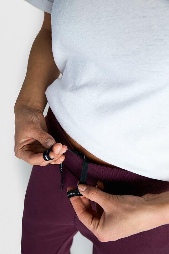 Tapered cotton French terry sweatpants 5 | PURPLE | Audimas
