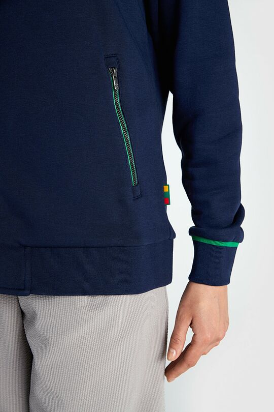 National collection cotton full-zip club jacket 5 | BLUE | Audimas
