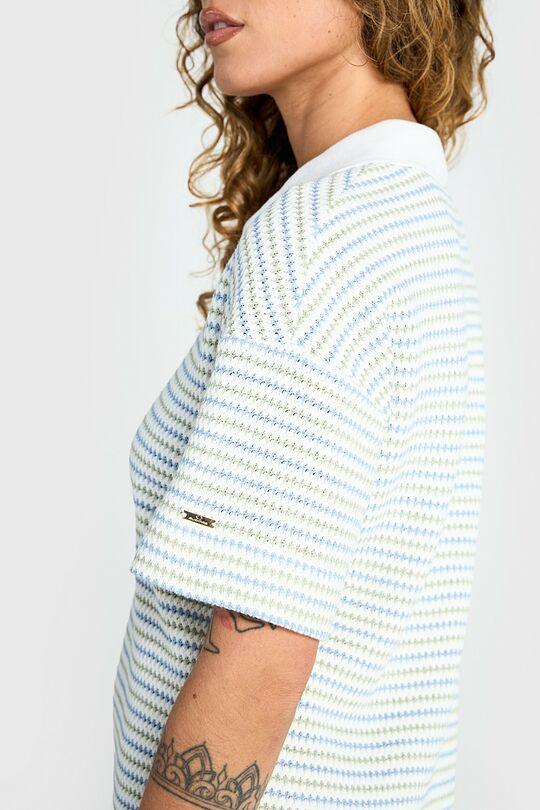 Knitted half zip dress 4 | GREEN | Audimas