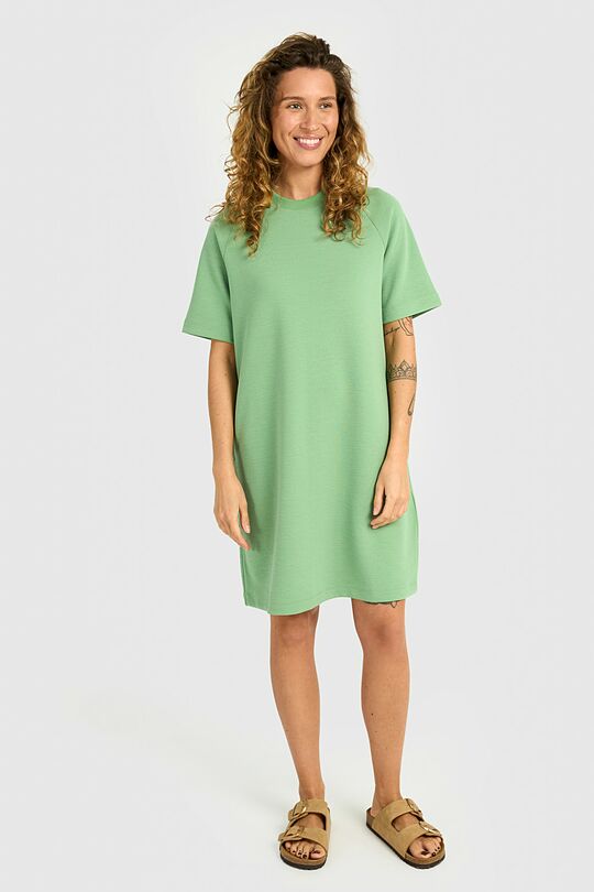 Textured dress with Viscose 1 | GREEN | Audimas