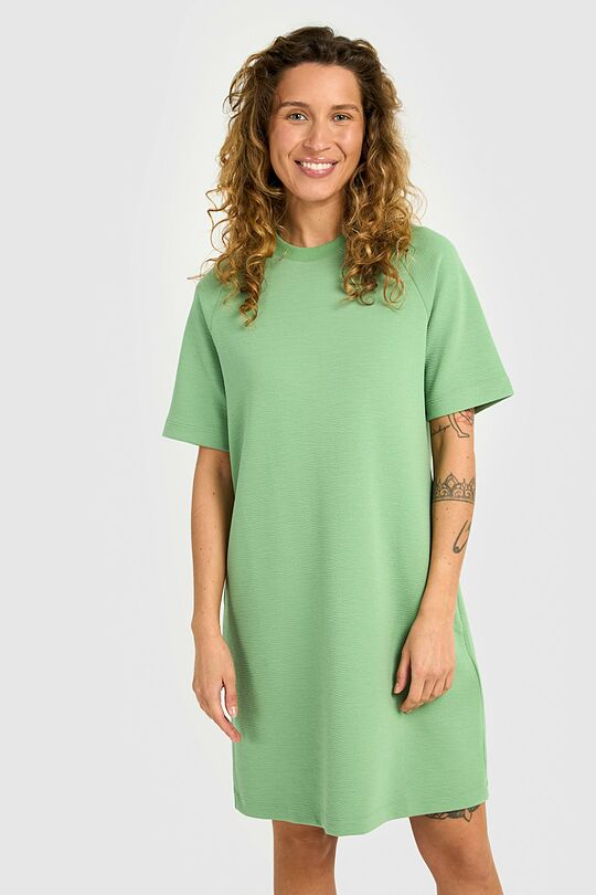 Textured dress with Viscose 2 | GREEN | Audimas