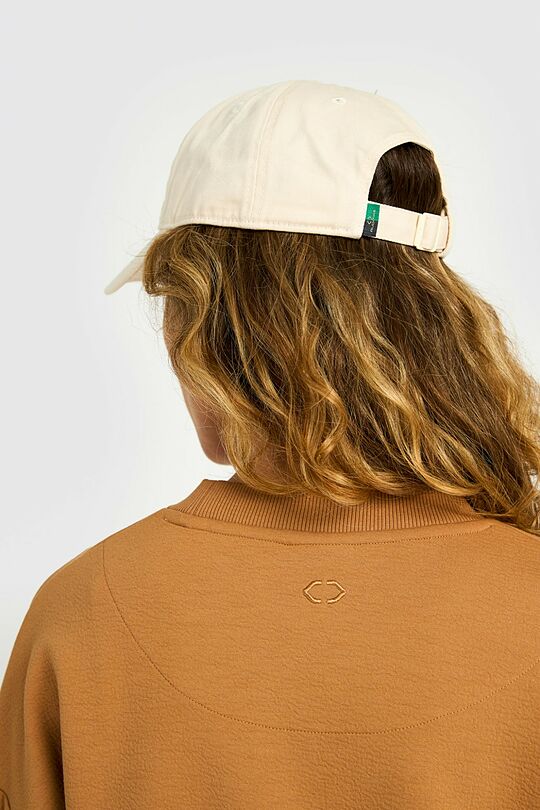 Textured crewneck sweatshirt with viscose 3 | BROWN | Audimas