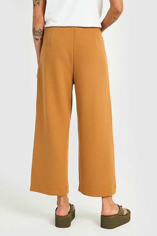 Textured culottes with viscose 3 | BROWN | Audimas