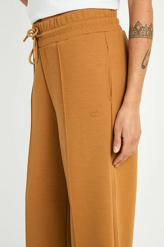 Textured culottes with viscose 4 | BROWN | Audimas