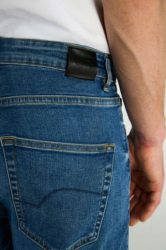 Jeans shorts with elastane 4 | BLUE | Audimas