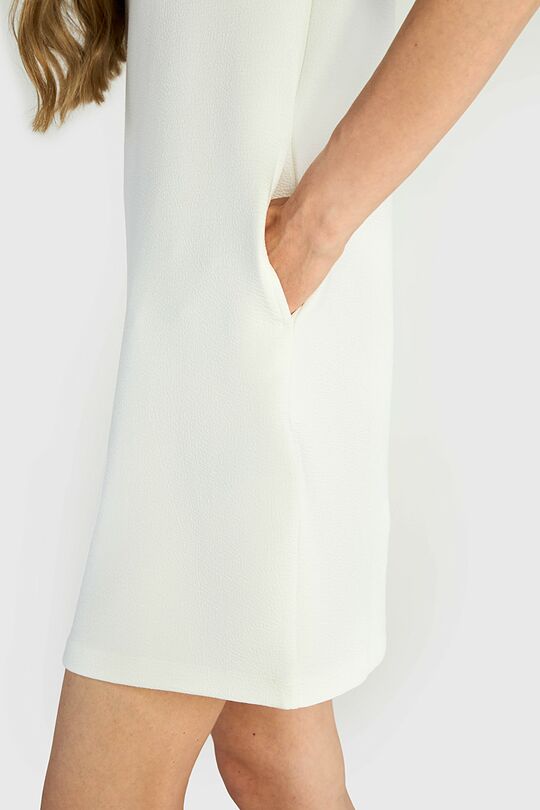Textured dress with viscose 5 | WHITE | Audimas