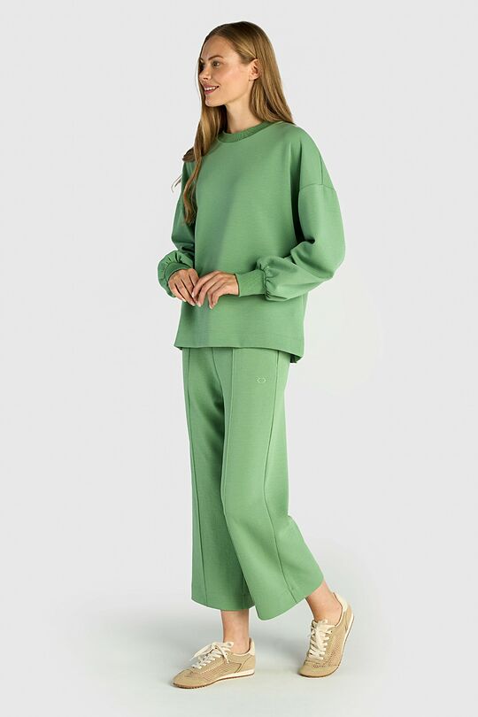 Textured culottes with viscose 1 | GREEN | Audimas