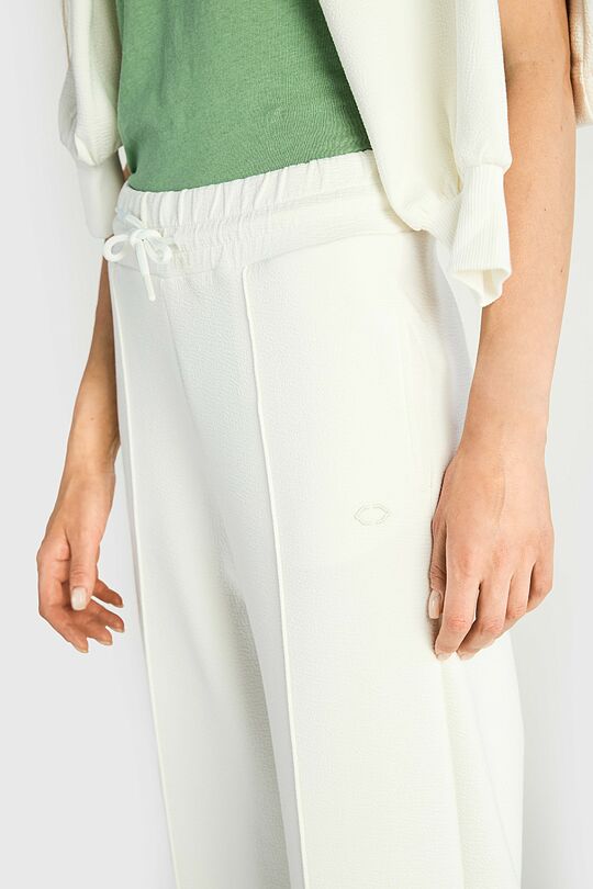 Textured culottes with viscose 3 | WHITE | Audimas