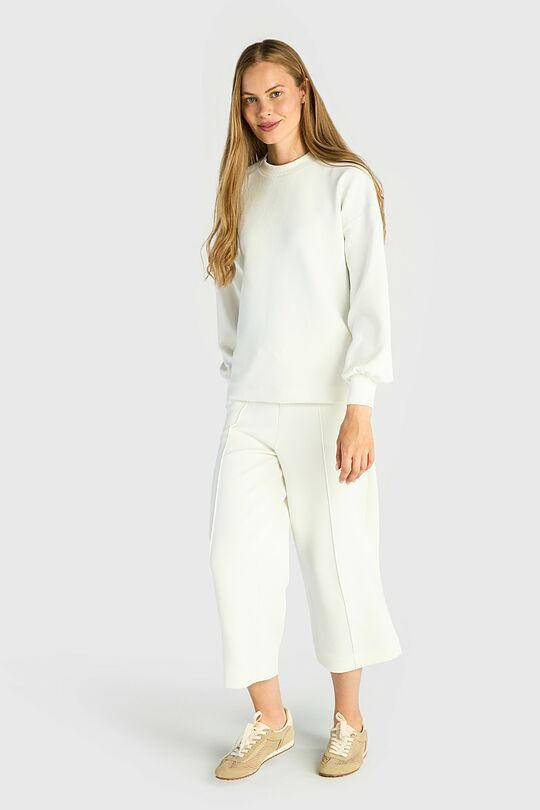 Textured culottes with viscose 5 | WHITE | Audimas