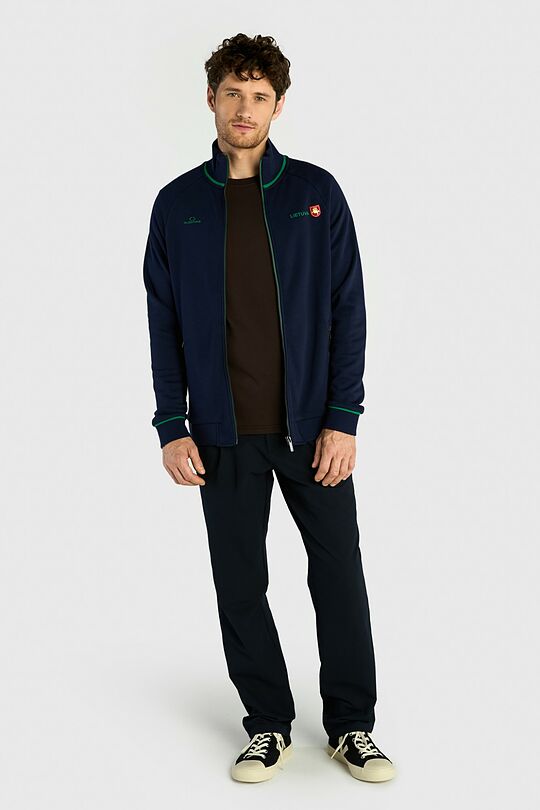 National collection cotton full-zip club jacket 5 | BLUE | Audimas
