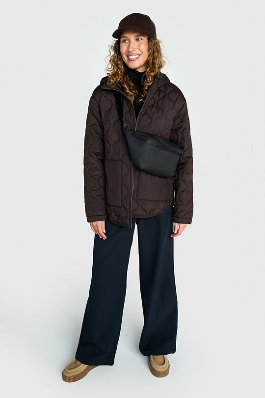 Short quilted transitional jacket 5 | BROWN | Audimas