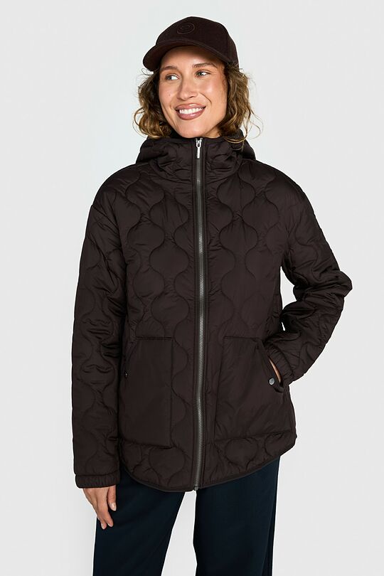 Short quilted transitional jacket 1 | BROWN | Audimas