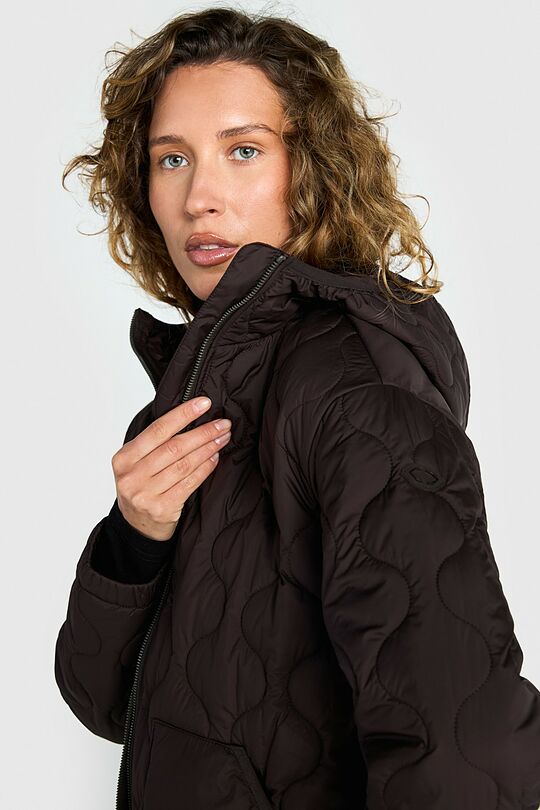 Short quilted transitional jacket 4 | BROWN | Audimas