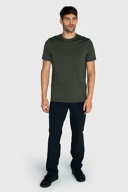 Short sleeve cotton T-shirt 4 | GREEN | Audimas