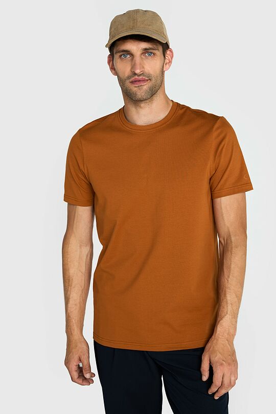 Short sleeve cotton T-shirt 1 | ORANGE | Audimas