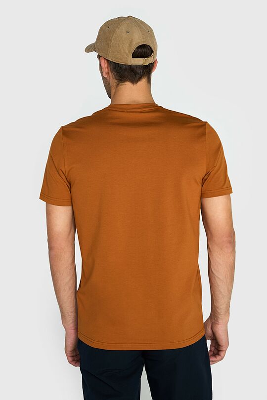 Short sleeve cotton T-shirt 2 | ORANGE | Audimas